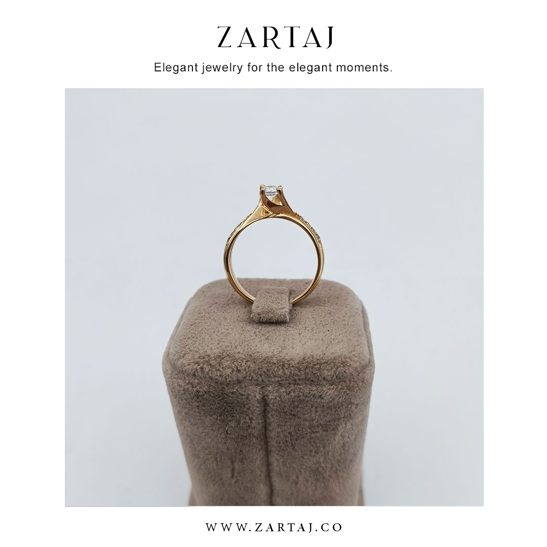 انگشتر طلا سولیتر زرتاج کد atsz۰2